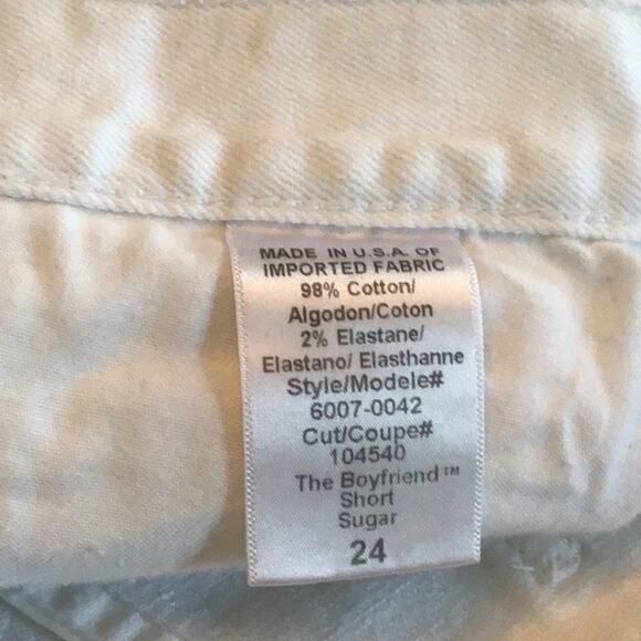 Current/Elliott The Boyfriend Shorts in Sugar Sz 24 - Picture 10 of 10